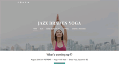 Desktop Screenshot of jazzbradenyoga.com